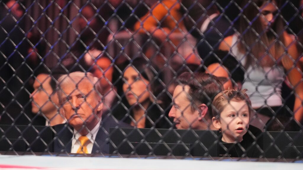 Trump receives standing ovation as he enters UFC event in Miami