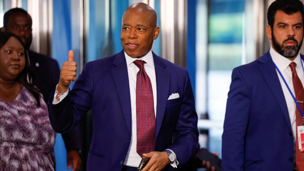 Eric Adams ends campaign for New York City mayor