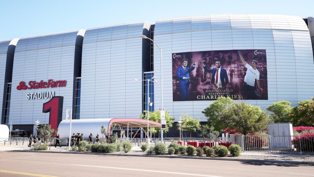 Armed man arrested at stadium ahead of Charlie Kirk memorial in Arizona: Officials