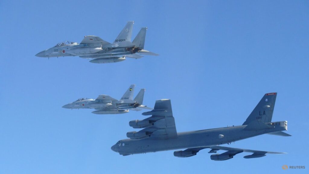 US bombers join Japanese jets in show of force after China-Russia drills, Tokyo says