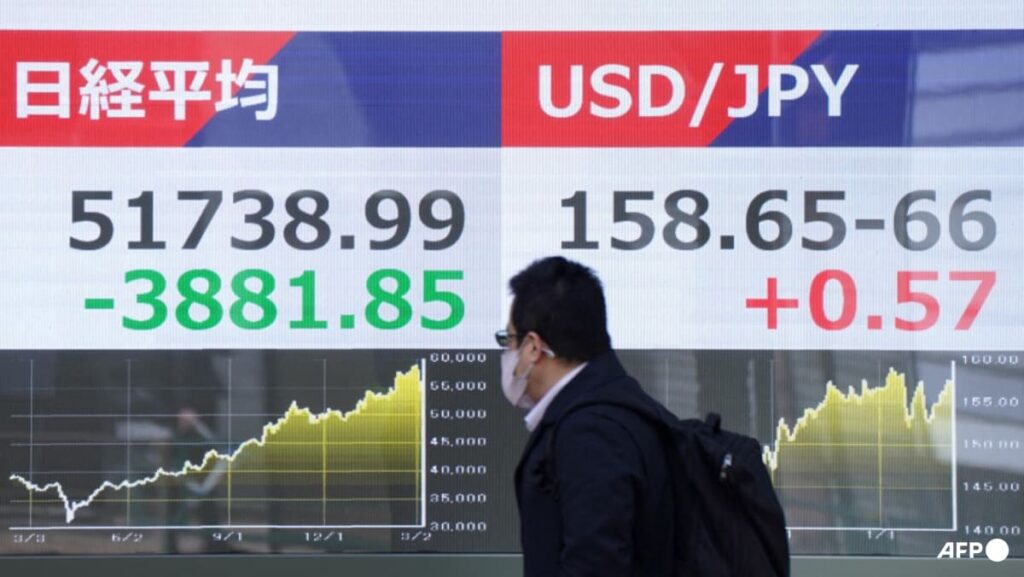 Asian equities plunge as oil soars 30% on Middle East crisis