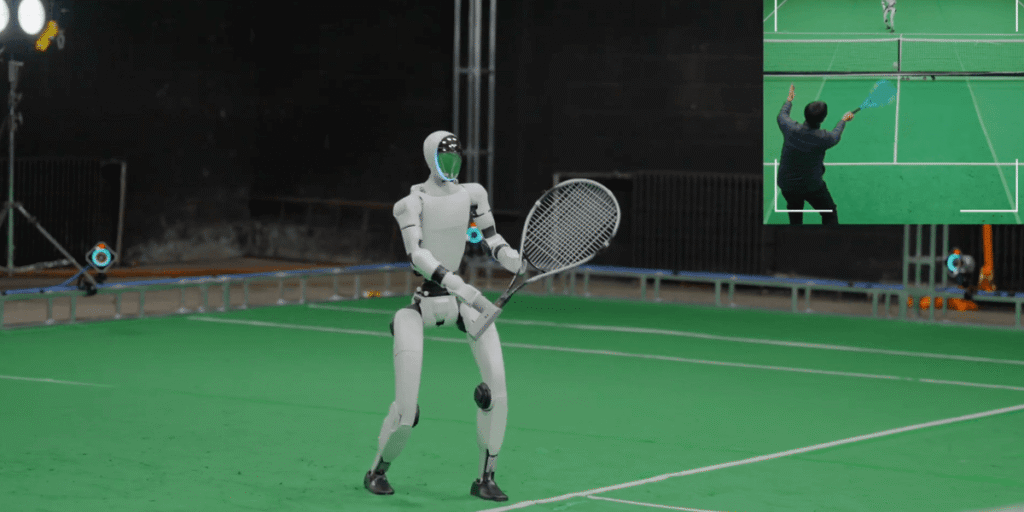 Videos: Tennis Playing Humanoid Robot, Horse Quadruped