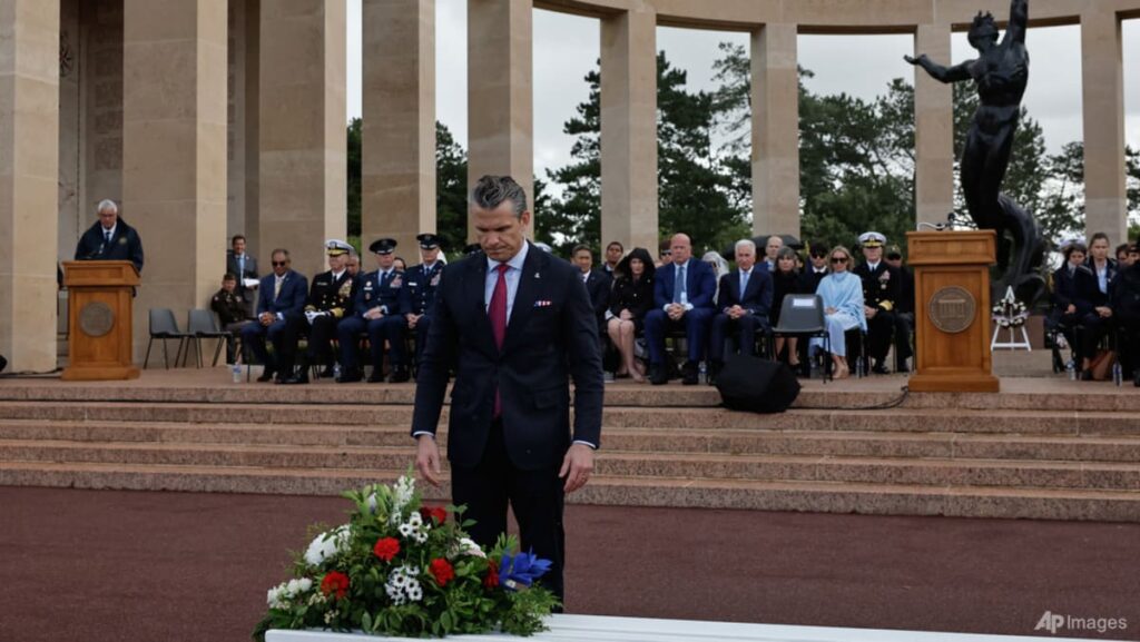 Hegseth, at D-Day event, says Europe faces ‘invasion’ of dangerous ideologies