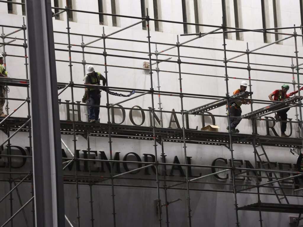 Workers remove Trump’s name from Kennedy Center after court ruling | Donald Trump News