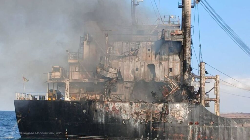 Russian attack on corn ship off Ukraine’s Odesa kills 10
