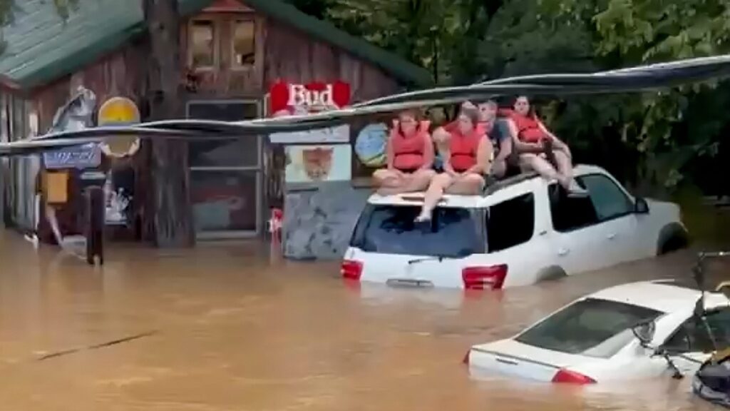 Missouri flooding: Dozens of water rescues reported, campground building collapses into floodwaters