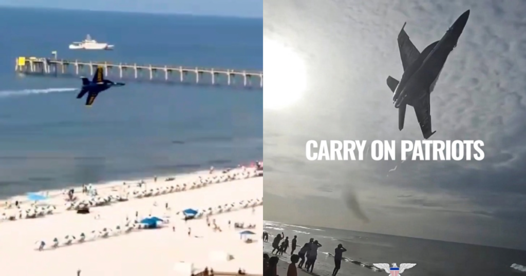 “That’s the sound of Freedom!” – Blue Angels Pilots Who Performed Epic Low Flyover at Pensacola Beach Cleared After Investigation, Navy Sec Says (VIDEO) * The Gateway Pundit * by Jordan Conradson