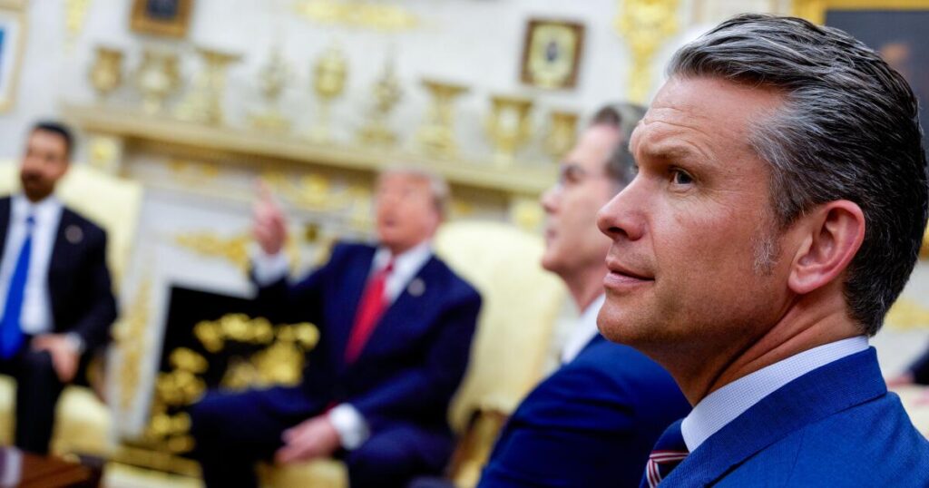 America is at war. Hegseth is focused on grooming and hormones.