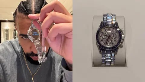 Drake Receives Custom Rolex Ice Gradient Daytona