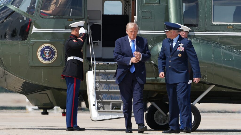 FAA investigating why plane was allowed to take off as Trump’s helicopter approached