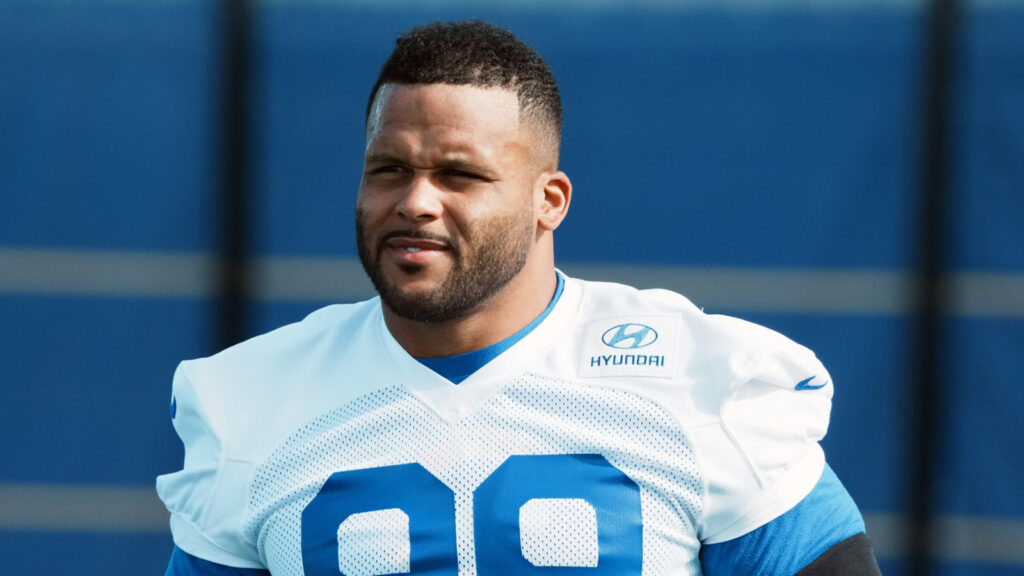 Aaron Donald reveals his Week 2 status with three words