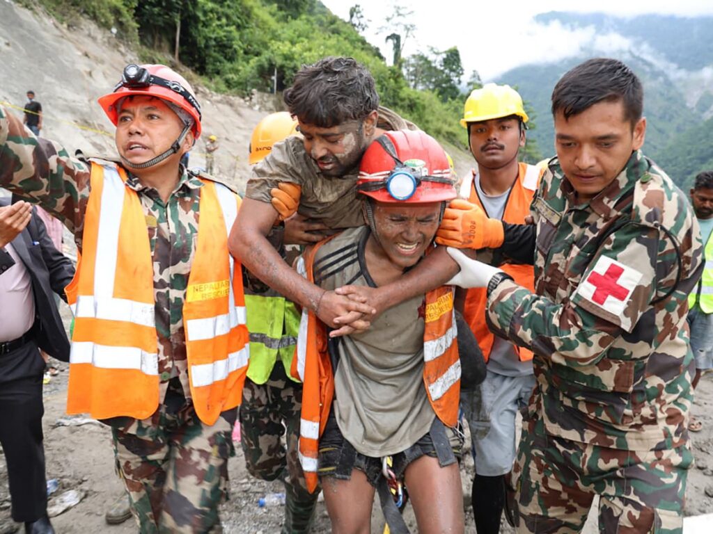 Nepal search teams rescue two workers from hydropower tunnel | Floods News