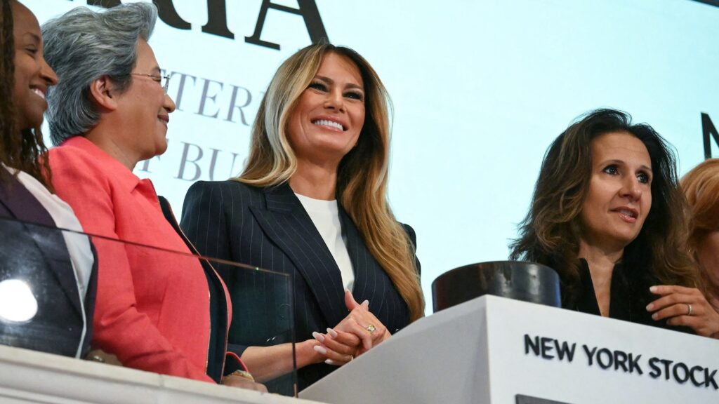 Melania Trump rings NYSE opening bell to launch new women’s initiative Imperia