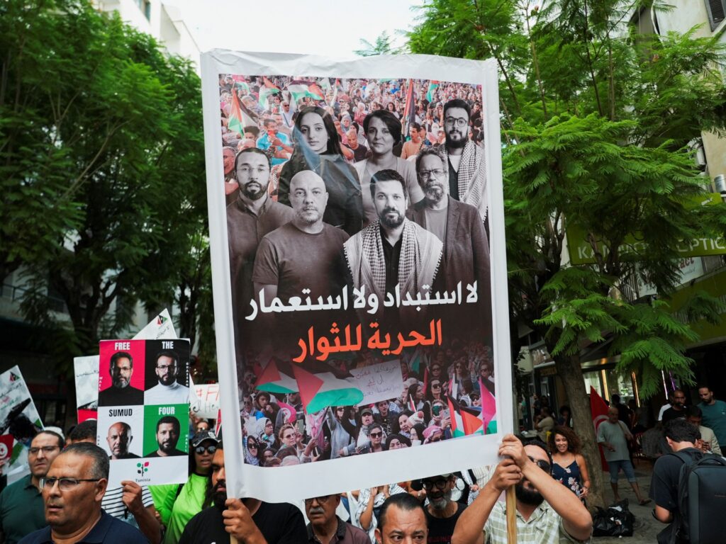 Gaza flotilla activist on hunger strike in Tunisia jail ‘on verge of death’ | Protests News