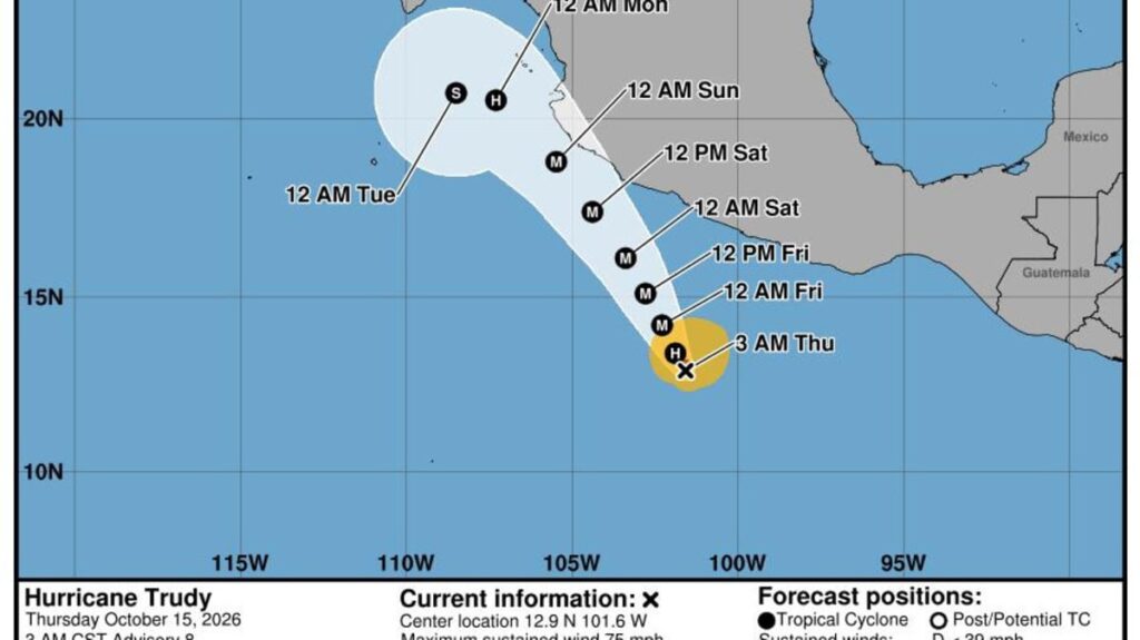 Hurricane Trudy Could Rapidly Intensify – Here’s Where It’s Headed