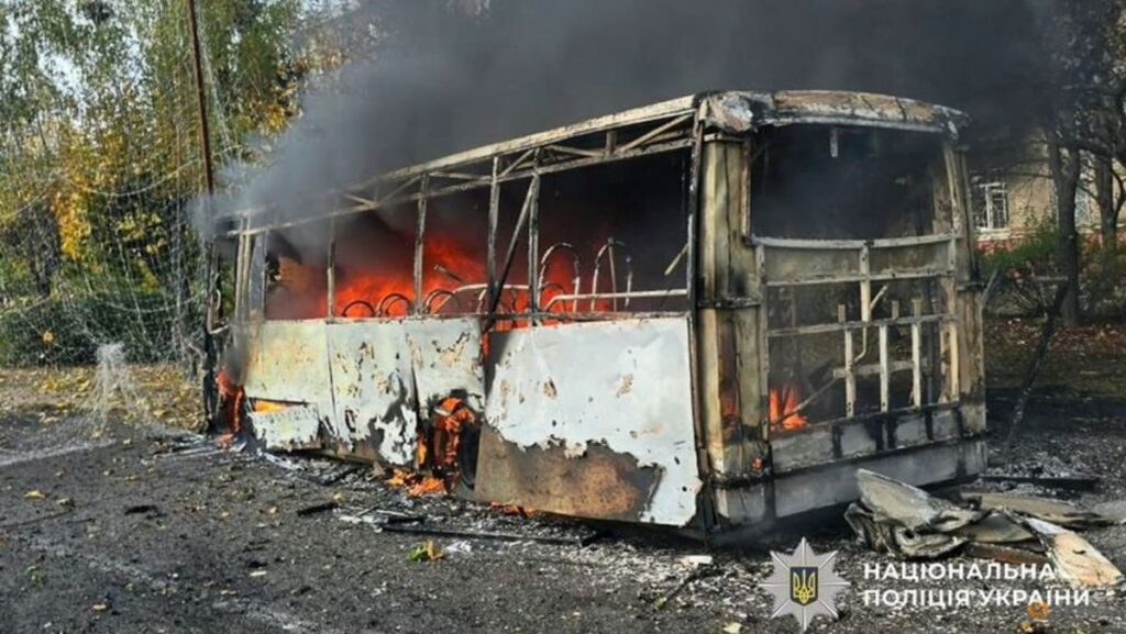 Russian strike on buses kills 30 in Ukraine’s frontline city of Kramatorsk