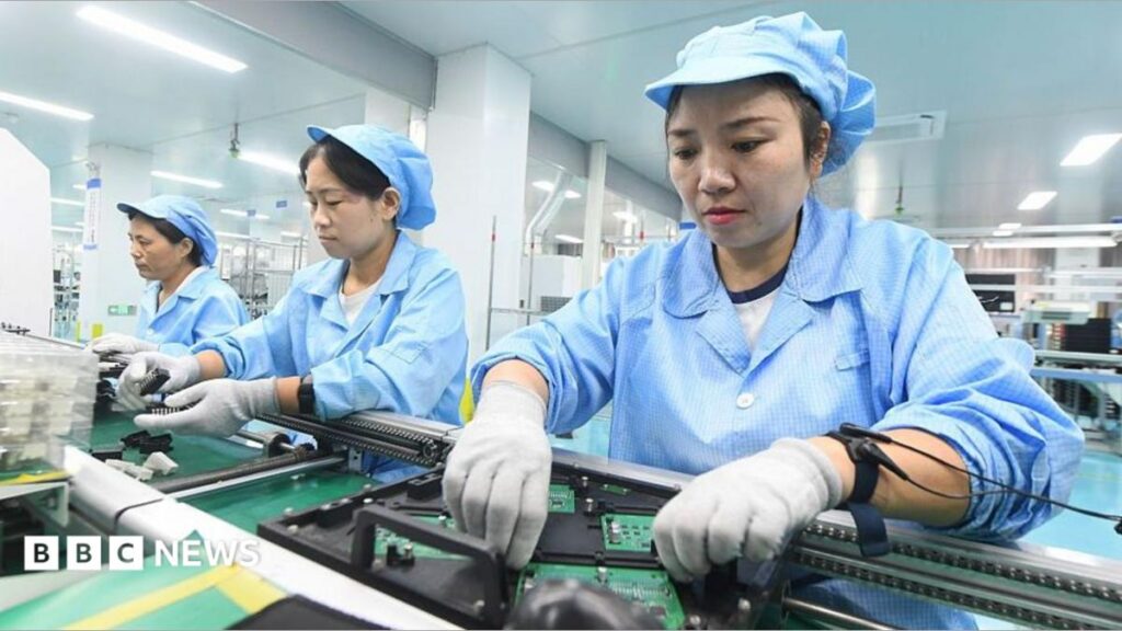 China economy: Growth accelerates as AI export boom outweighs domestic weakness