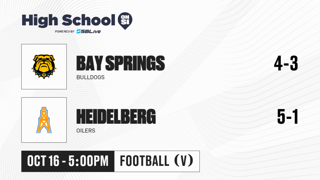 Bay Springs, Heidelberg Set for Friday Night Showdown