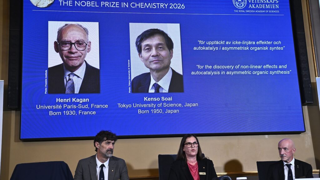 Nobel Prize in chemistry awarded for research solving ‘mirror image’ mystery